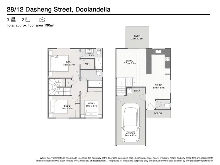 Floorplan of Homely townhouse listing, 28/62 Sophie Place, Doolandella QLD 4077