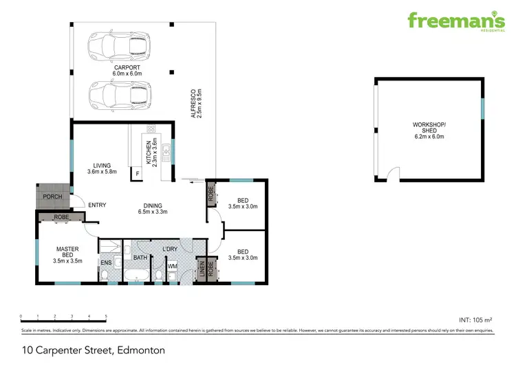 Floorplan of Homely house listing, 10 Carpenter Close, Edmonton QLD 4869