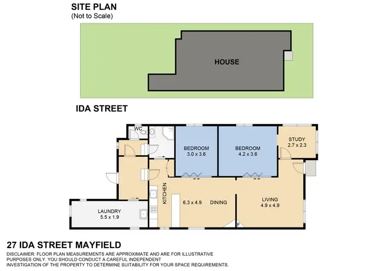 Floorplan of Homely house listing, 27 Ida Street, Mayfield NSW 2304
