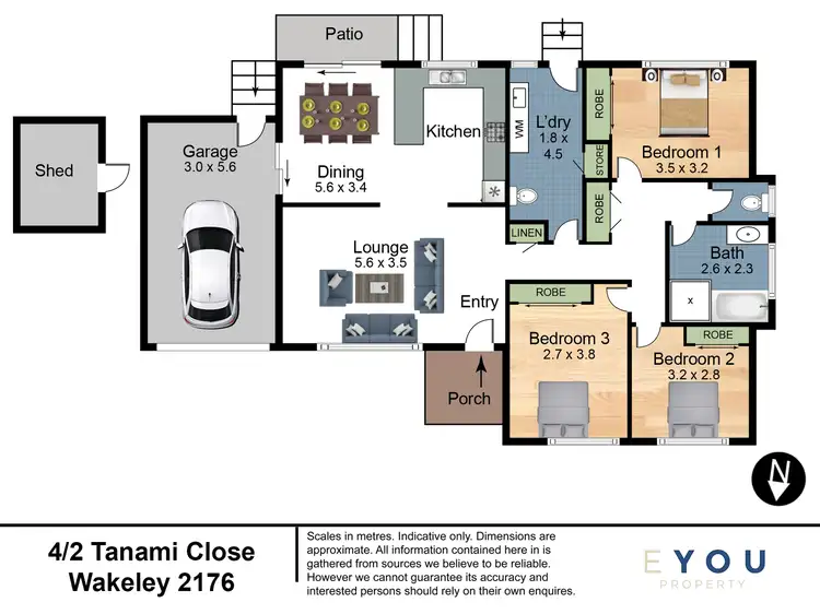 Floorplan of Homely villa listing, 2/4 Tanami Close, Wakeley NSW 2176
