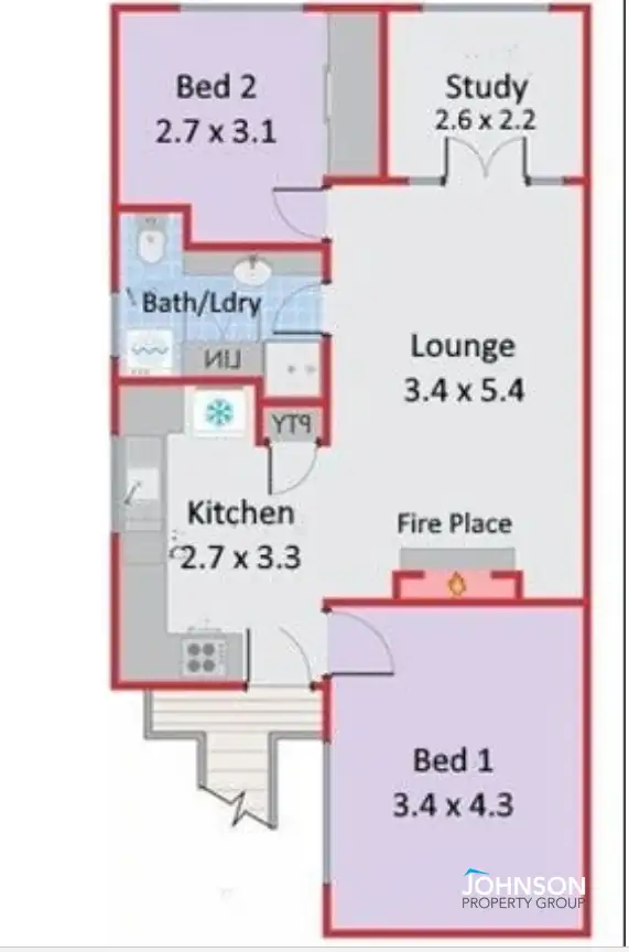 Floorplan of Homely apartment listing, 2/76 Guildford Road, Mount Lawley WA 6050