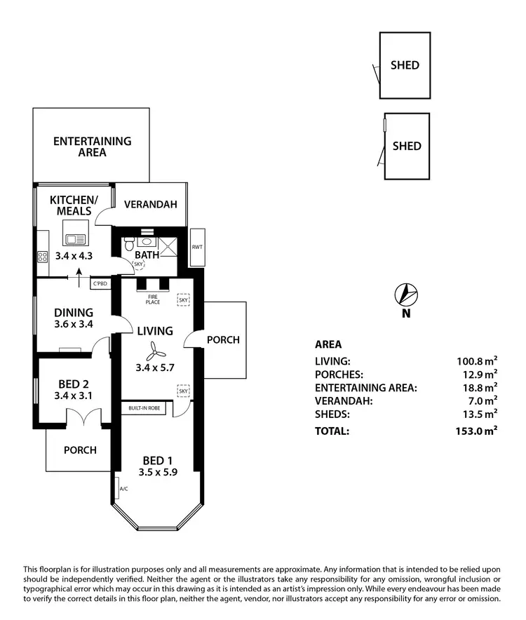 Floorplan of Homely house listing, 20 Onkaparinga Valley Road, Verdun SA 5245