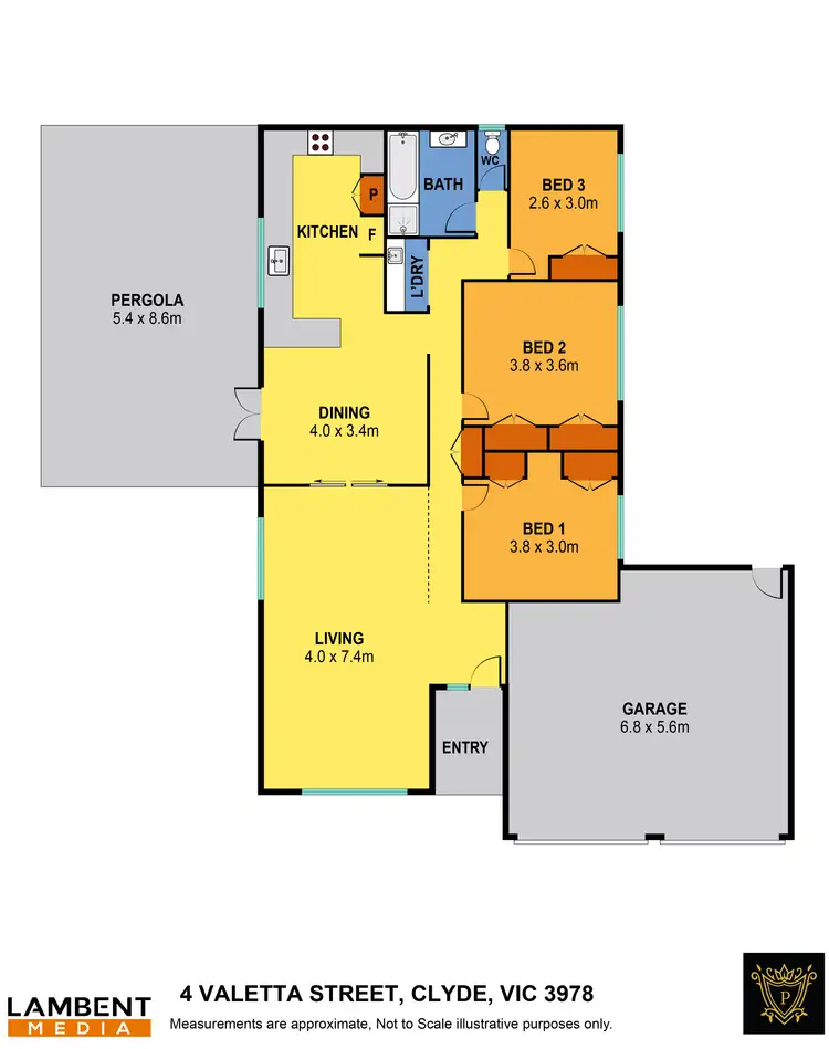 Floorplan of Homely house listing, 4 Valetta Street, Clyde VIC 3978