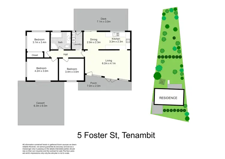 Floorplan of Homely house listing, 5 Foster Street, Tenambit NSW 2323