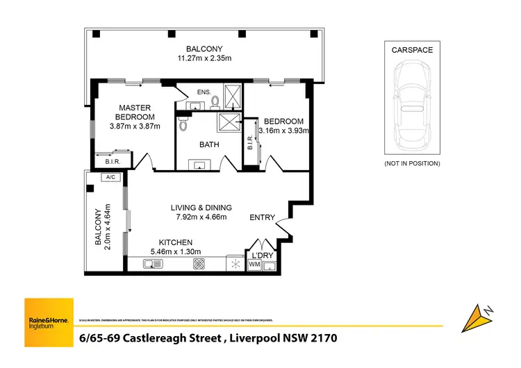 Floorplan of Homely apartment listing, 6/65-69 Castlereagh Street, Liverpool NSW 2170