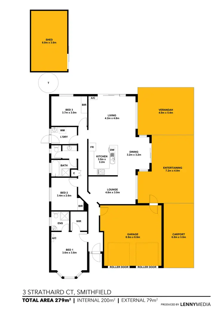 Floorplan of Homely house listing, 3 Strathaird Court, Smithfield SA 5114