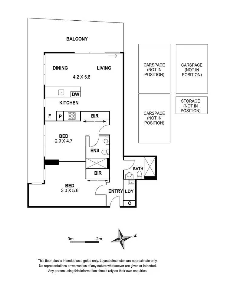 Floorplan of Homely apartment listing, 2107/3 Yarra Street, South Yarra VIC 3141