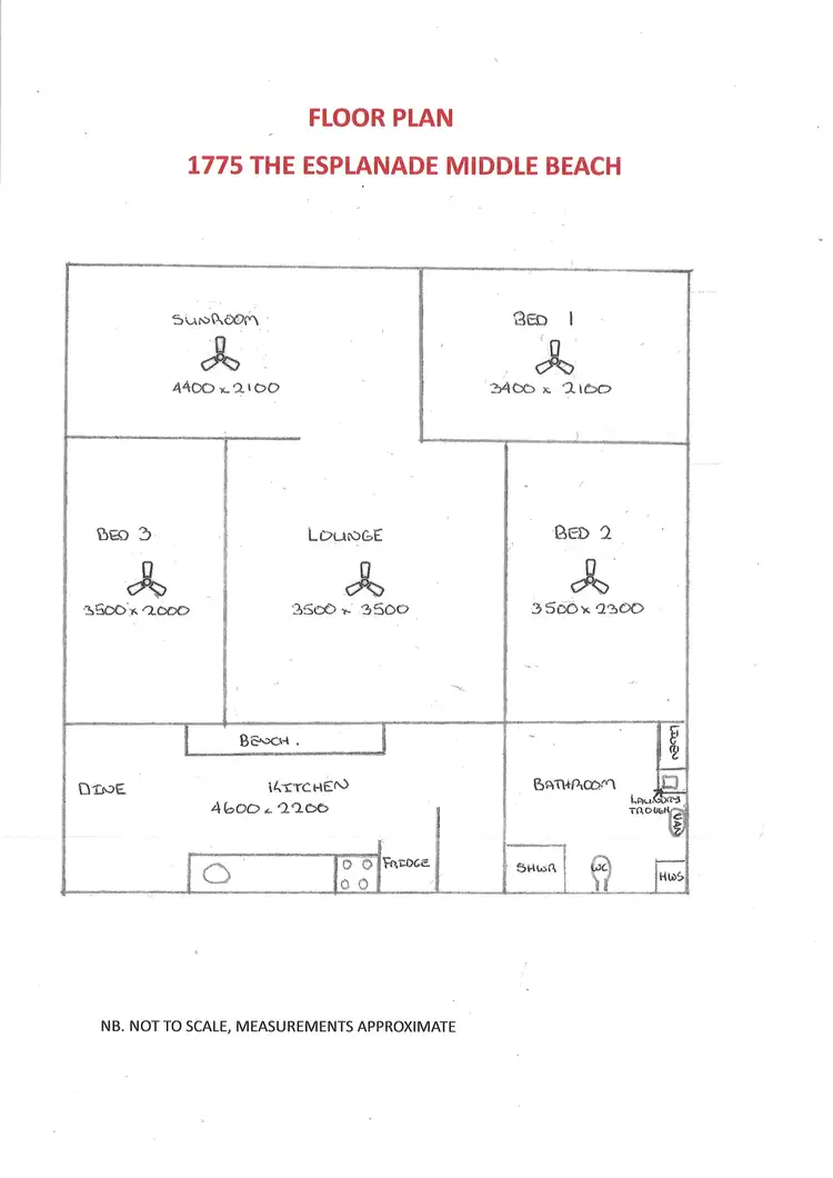 Floorplan of Homely house listing, 1775 The Esplanade, Middle Beach SA 5501