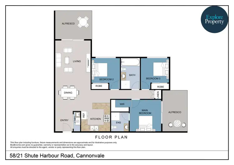Floorplan of Homely unit listing, 58/21 Shute Harbour Road, Cannonvale QLD 4802