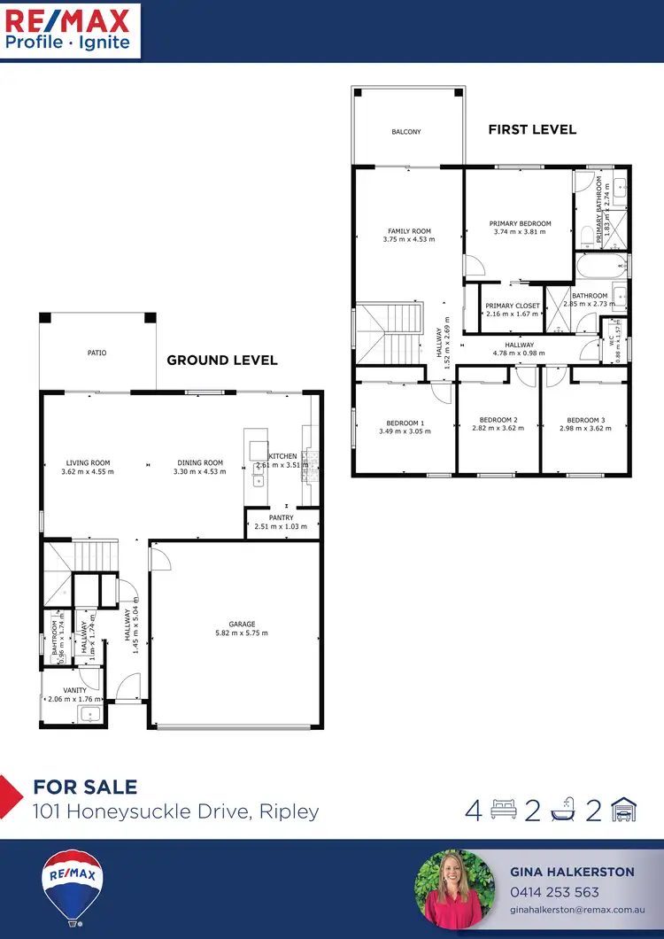 Floorplan of Homely house listing, 101 Honeysuckle Drive, Ripley QLD 4306