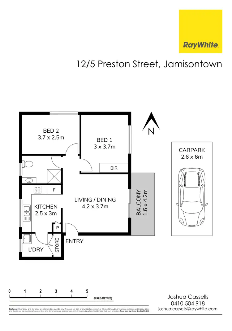 Floorplan of Homely unit listing, 12/5 Preston Street, Jamisontown NSW 2750