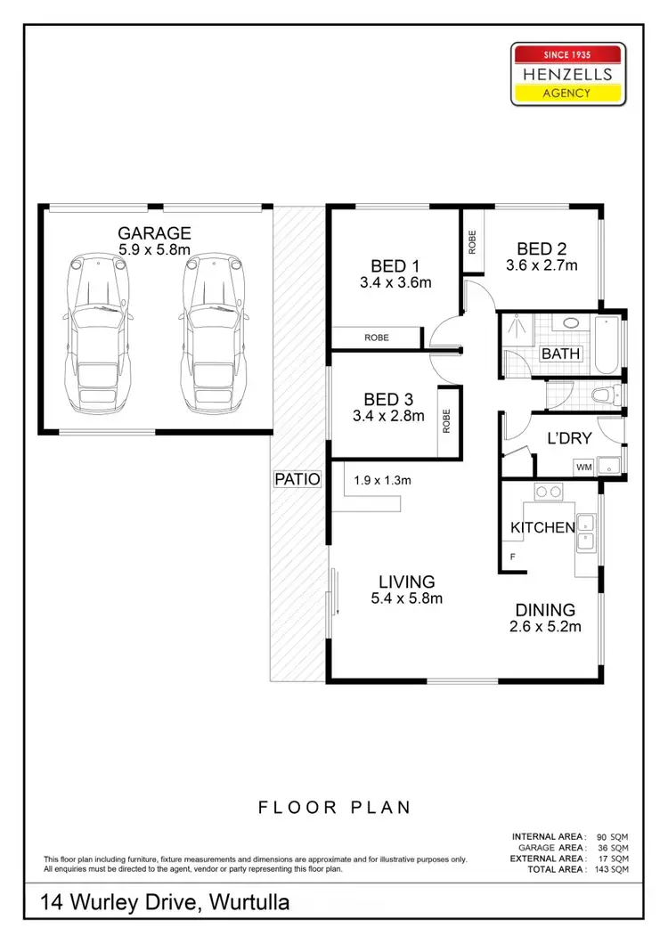 Floorplan of Homely house listing, 14 Wurley Drive, Wurtulla QLD 4575