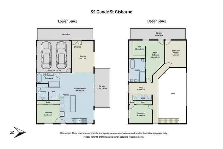 Floorplan of Homely house listing, 55 Goode Street, Gisborne VIC 3437