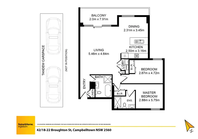 Floorplan of Homely apartment listing, 42/18-22 Broughton Street, Campbelltown NSW 2560