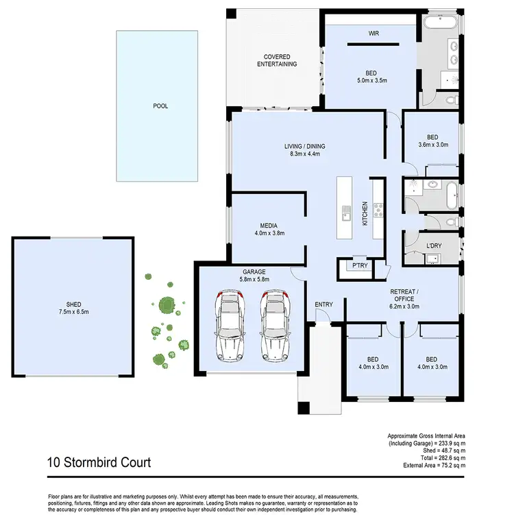 Floorplan of Homely house listing, 10 Stormbird Court, Upper Caboolture QLD 4510