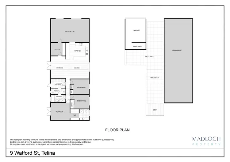 Floorplan of Homely house listing, 9 Watford Street, Telina QLD 4680