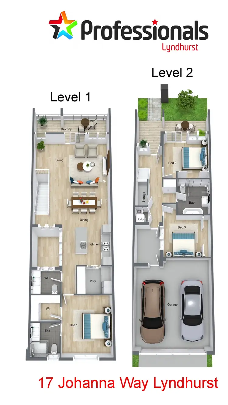 Floorplan of Homely townhouse listing, 17 Johanna Way, Lyndhurst VIC 3975