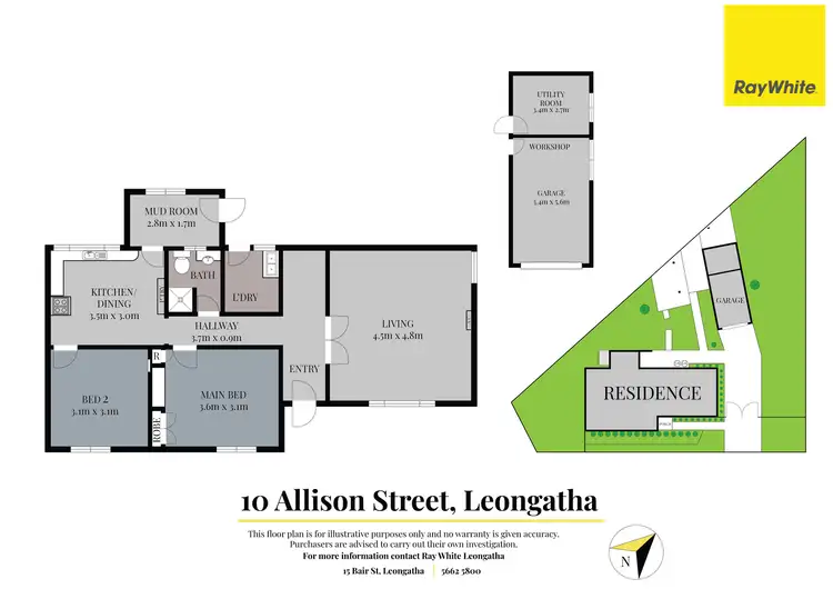 Floorplan of Homely house listing, 10 Allison Street, Leongatha VIC 3953