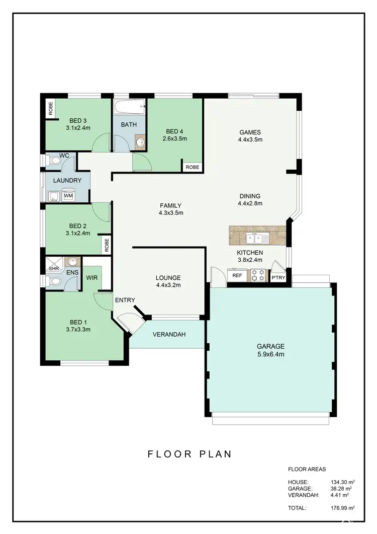 Floorplan of Homely house listing, 30 D'Vitale Loop, Byford WA 6122