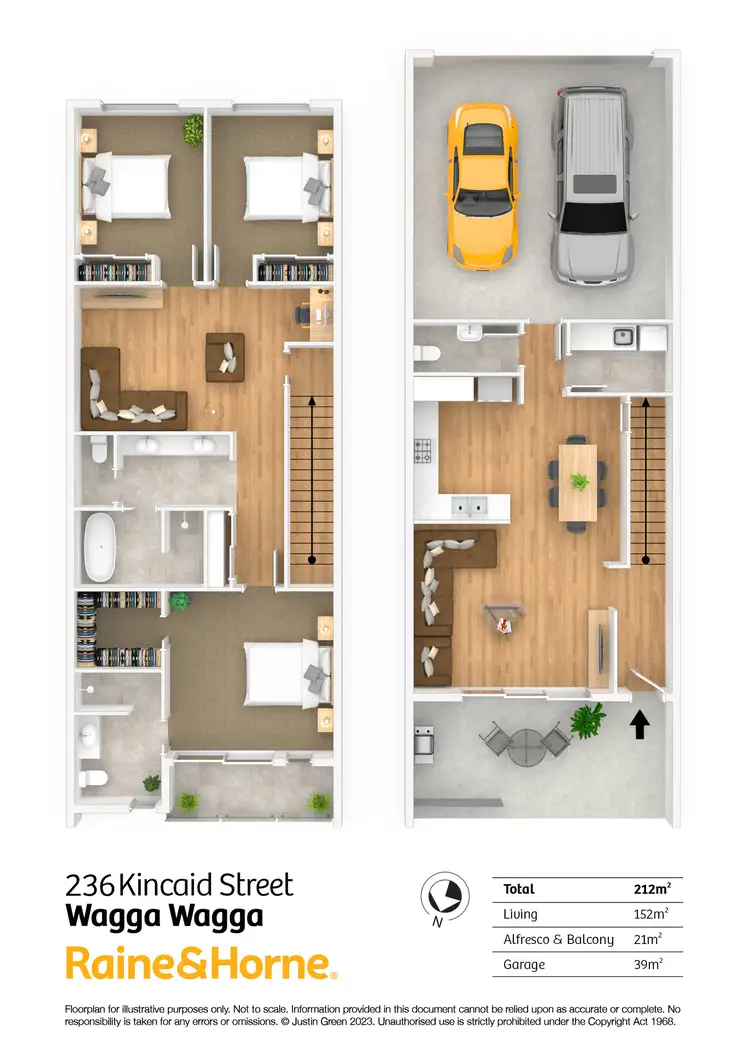 Floorplan of Homely townhouse listing, 236 Kincaid Street, Wagga Wagga NSW 2650