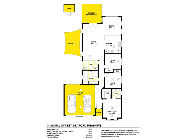 Floorplan of Homely house listing, 14 Signal Street, Seaford Meadows SA 5169