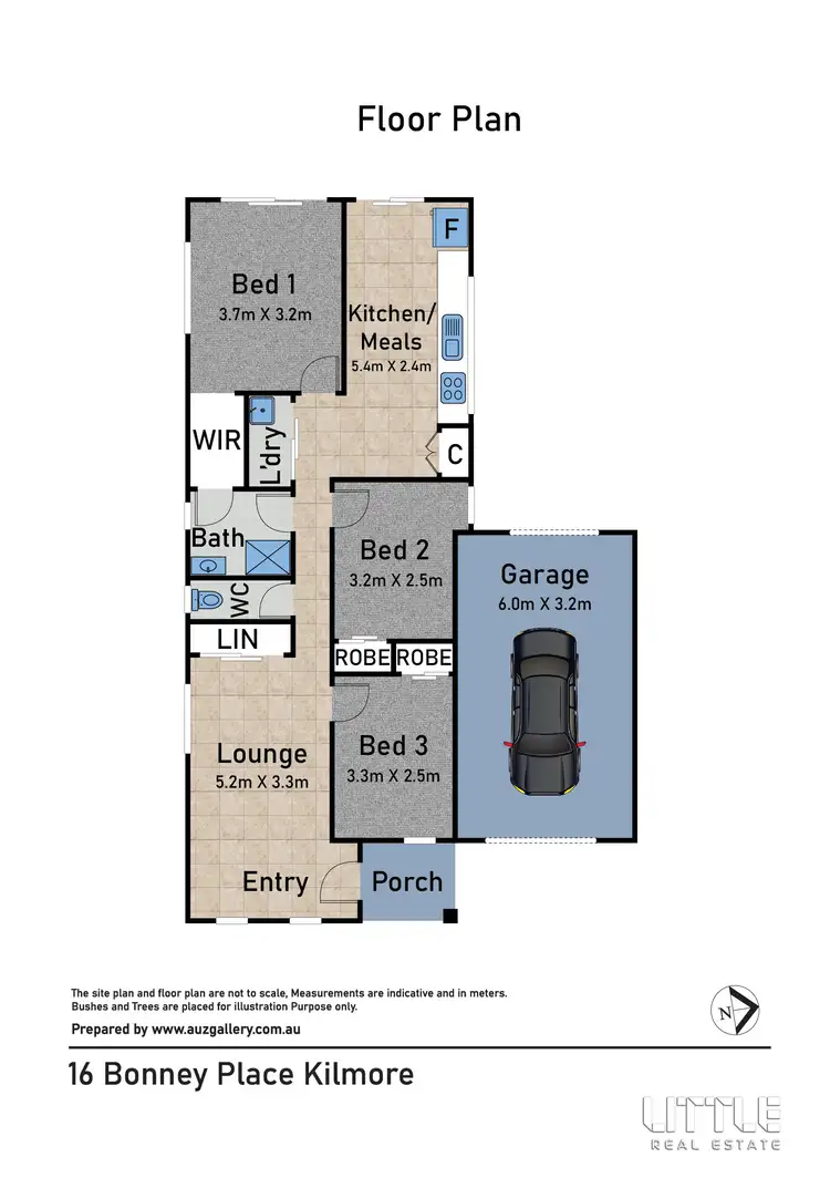 Floorplan of Homely house listing, 16 Bonney Place, Kilmore VIC 3764