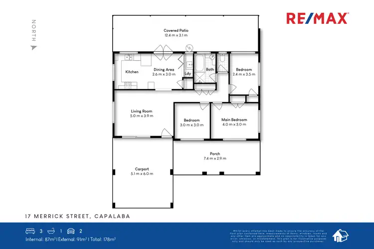 Floorplan of Homely house listing, 17 Merrick Street, Capalaba QLD 4157
