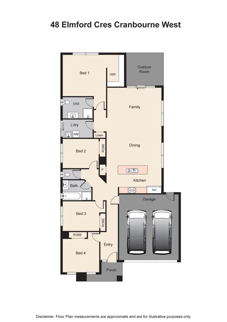 Floorplan of Homely house listing, 48 Elmsford Crescent, Cranbourne West VIC 3977