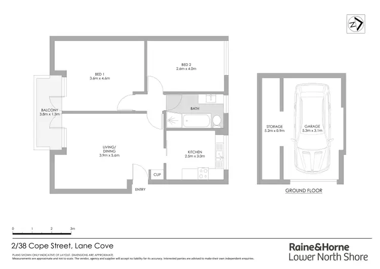 Floorplan of Homely apartment listing, 2/38 Cope Street, Lane Cove NSW 2066