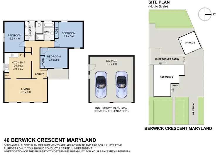 Floorplan of Homely house listing, 40 Berwick Crescent, Maryland NSW 2287