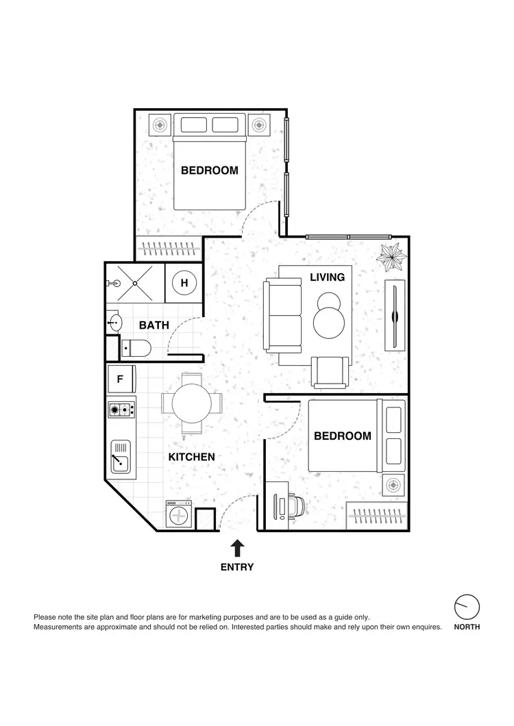 Floorplan of Homely apartment listing, 1305/238 Flinders Street, Melbourne VIC 3000