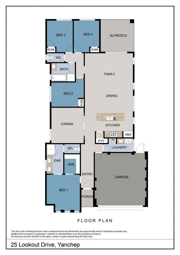 Floorplan of Homely house listing, 25 Lookout Drive, Yanchep WA 6035