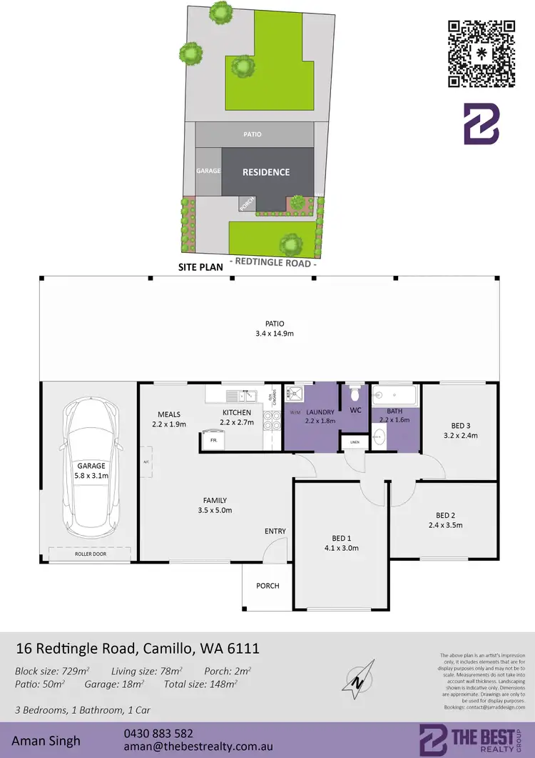 Floorplan of Homely house listing, 16 Redtingle Road, Camillo WA 6111