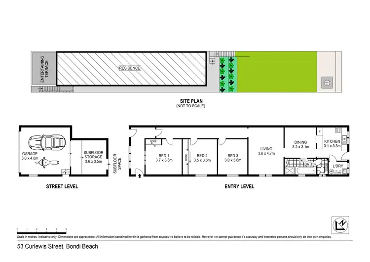 Floorplan of Homely house listing, 53 Curlewis Street, Bondi Beach NSW 2026