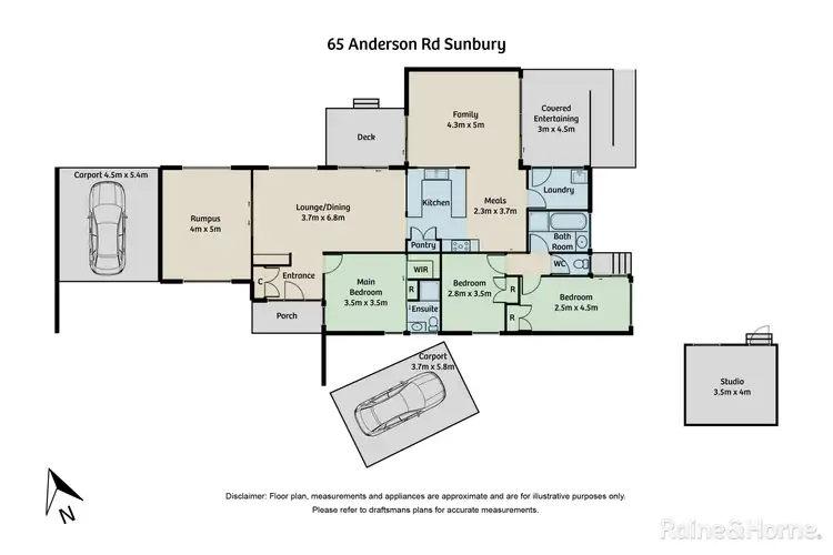 Floorplan of Homely house listing, 65 Anderson Road, Sunbury VIC 3429