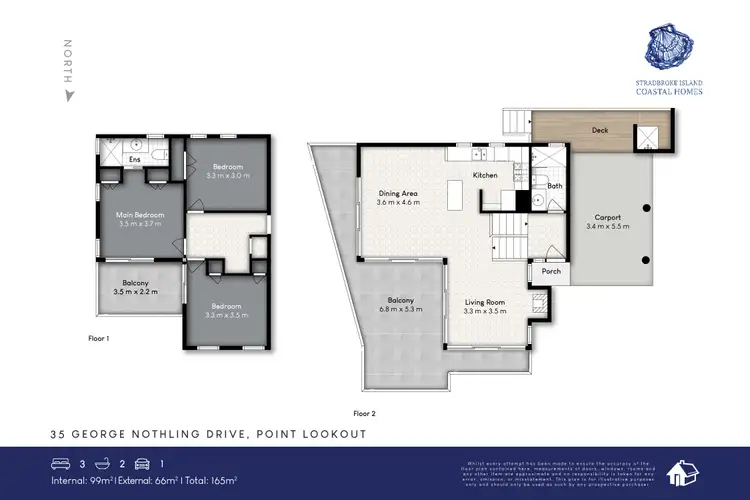 Floorplan of Homely house listing, 3/35 George Nothling Drive, Point Lookout QLD 4183