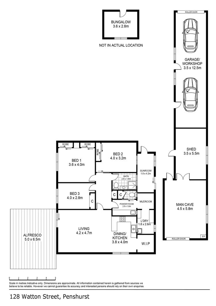 Floorplan of Homely house listing, 128 Watton Street, Penshurst VIC 3289