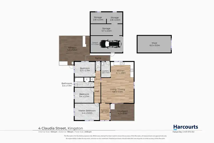 Floorplan of Homely house listing, 4 Claudia Street, Kingston QLD 4114