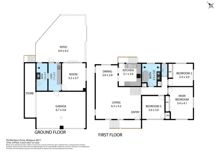 Floorplan of Homely house listing, 16 Glenlyon Drive, Wulguru QLD 4811