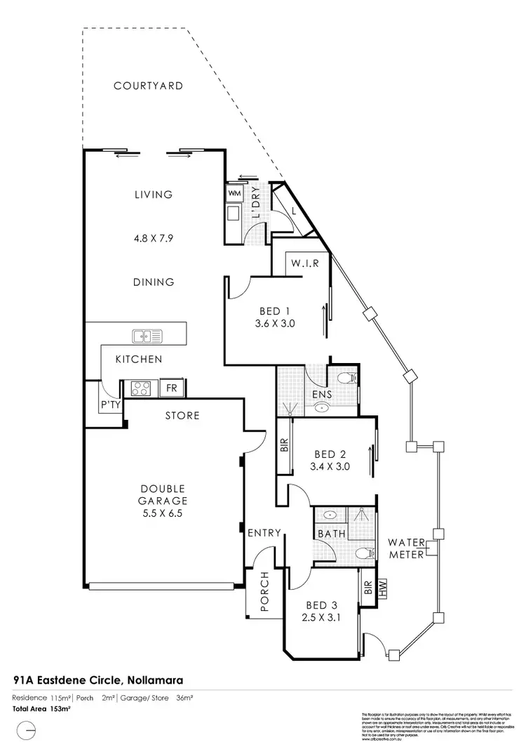 Floorplan of Homely house listing, 91A Eastdene Circle, Nollamara WA 6061
