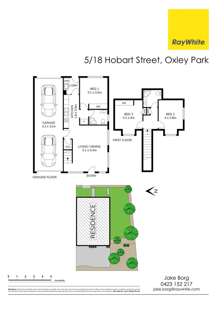Floorplan of Homely townhouse listing, 5/18 Hobart Street, Oxley Park NSW 2760