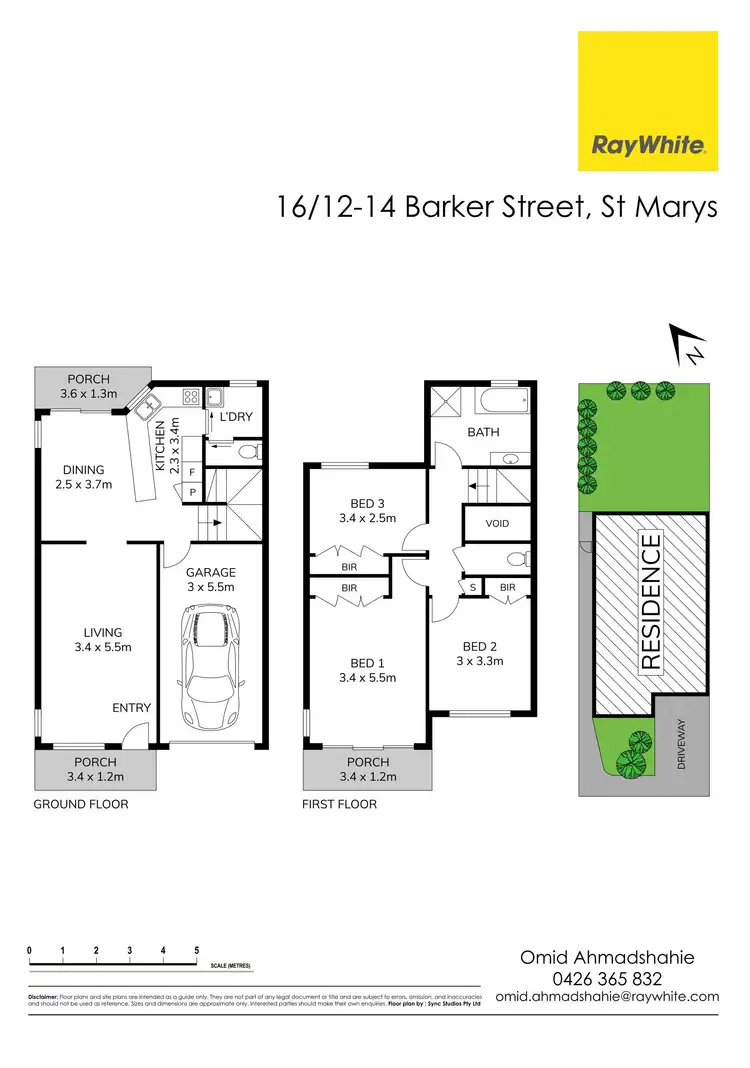 Floorplan of Homely townhouse listing, 16/12-14 Barker Street, St Marys NSW 2760