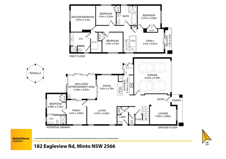 Floorplan of Homely house listing, 182 Eagleview Road, Minto NSW 2566