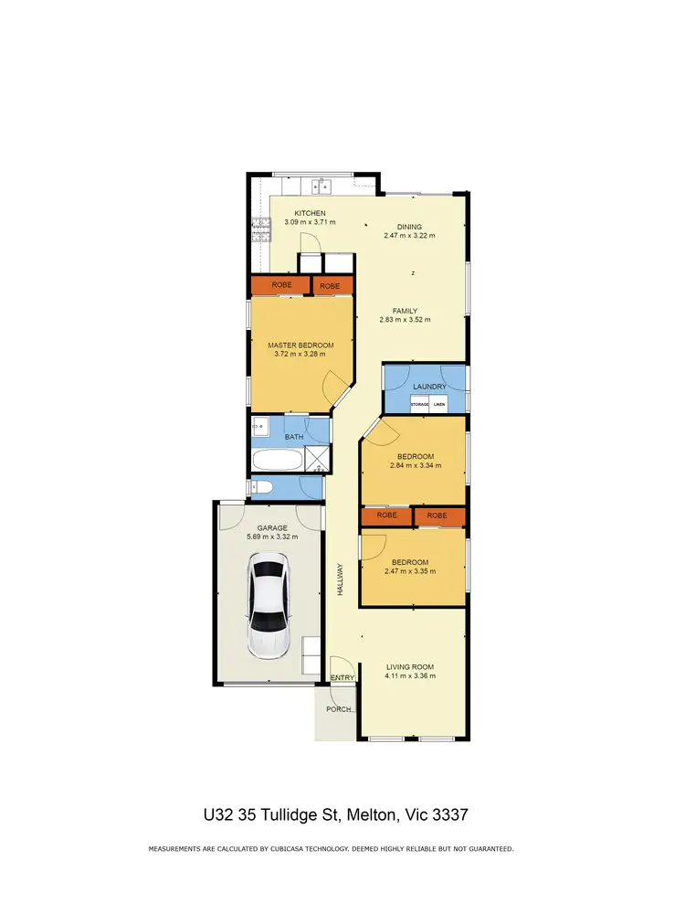 Floorplan of Homely unit listing, 32/35-47 Tullidge Street, Melton VIC 3337