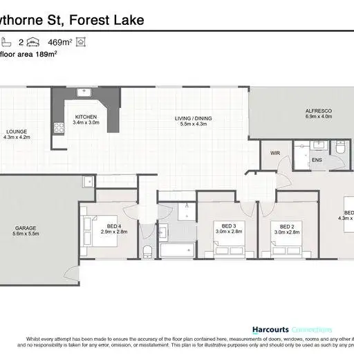 Floorplan of Homely house listing, 61 Hawthorne Street, Forest Lake QLD 4078
