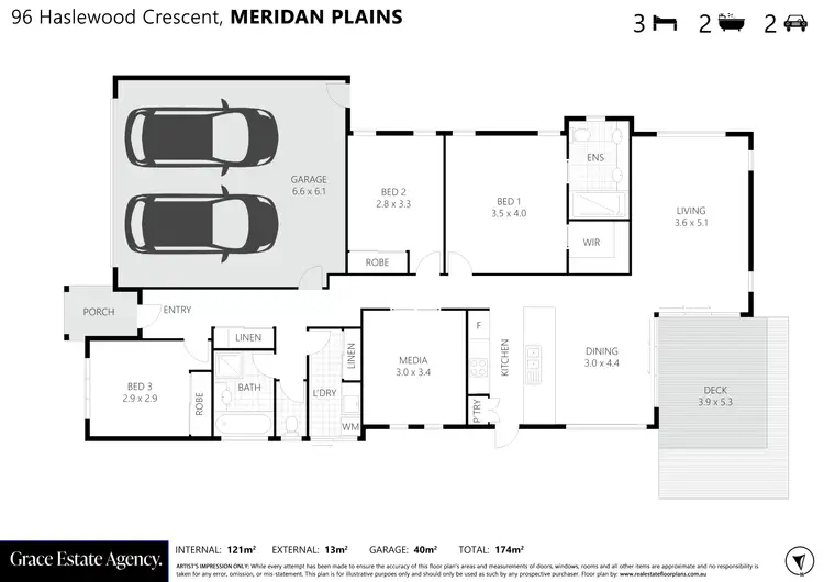 Floorplan of Homely house listing, 96 Haslewood Crescent, Meridan Plains QLD 4551