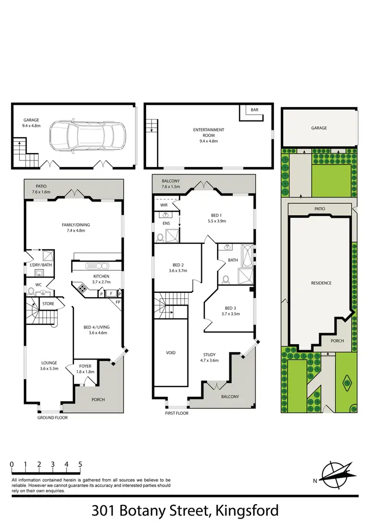 Floorplan of Homely house listing, 301 Botany Street, Kingsford NSW 2032