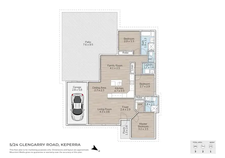 Floorplan of Homely villa listing, 5/24 Glengarry Road, Keperra QLD 4054