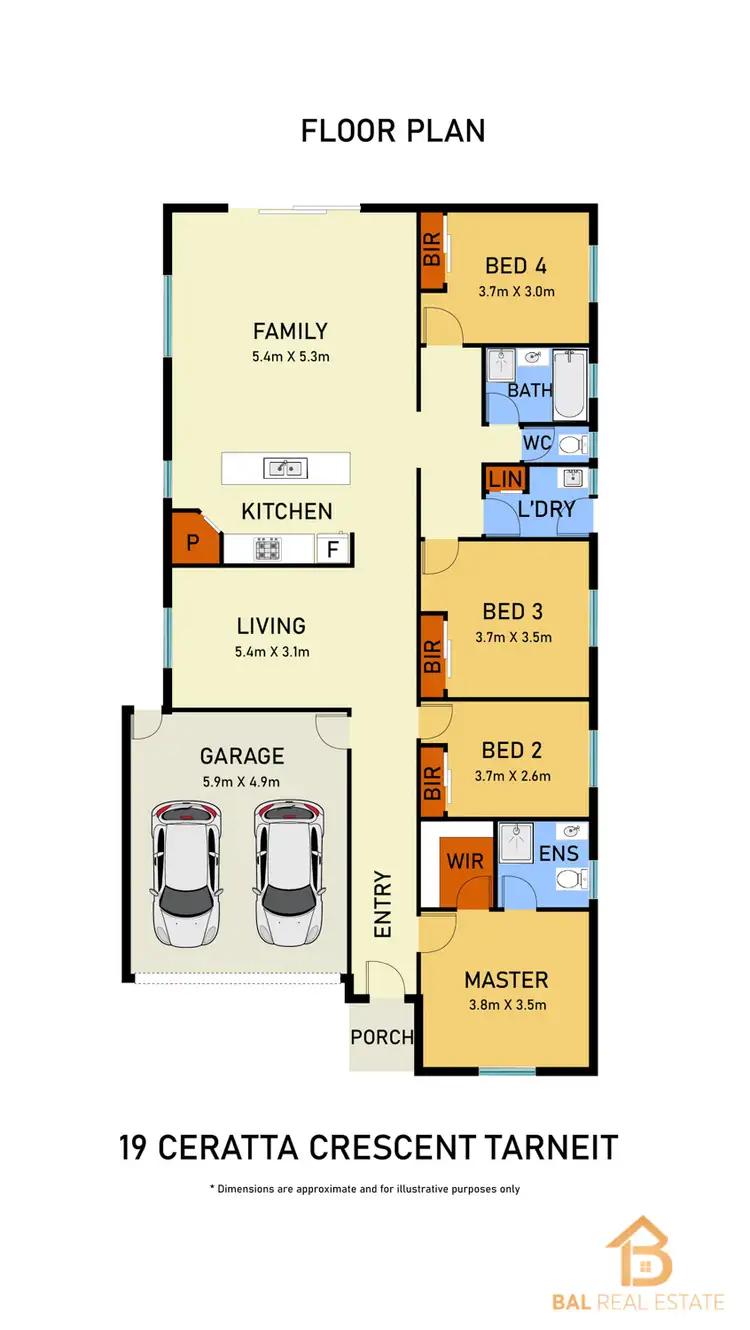 Floorplan of Homely house listing, 19 Ceratta Crescent, Tarneit VIC 3029