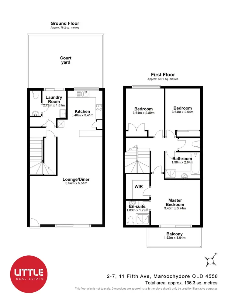 Floorplan of Homely townhouse listing, 2/7-11 Fifth Avenue, Maroochydore QLD 4558